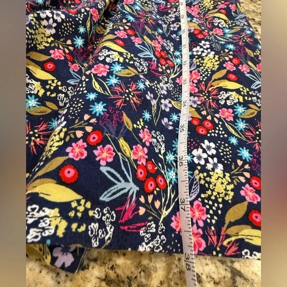 Handmade cottage floral fit flare pleated midi dress pockets SZ 8 - Picture 9 of 12